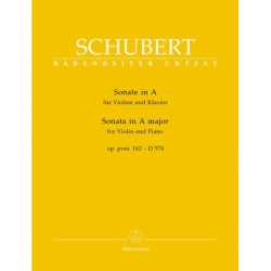 Sonate A-Dur D574 op.post.162 : - Franz Schubert