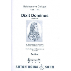 Dixit Dominus : für Frauenchor, - Baldassare Galuppi