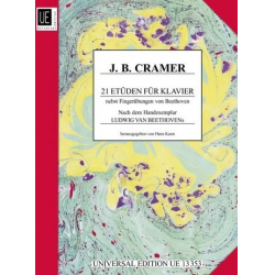 21 Etüden : für Klavier - Johann Baptist Cramer