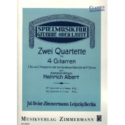 Quartett c-Moll Nr.2 : für 4 Gitarren - Heinrich Albert