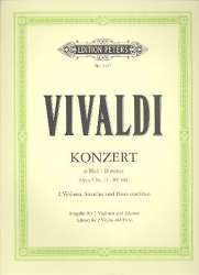 Konzert d-moll op. 3 Nr. 11 RV 565 für 2 Violinen, Streicher und Basso continuo aus "L'estro armonico". - Antonio Vivaldi
