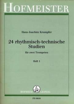 24 rhythmisch technische Studien Band 1 :