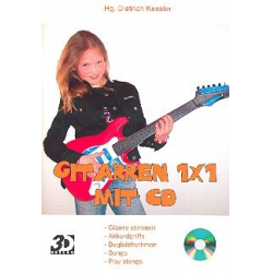 Gitarren 1 x 1 (+CD) : Akkordgriffe, - Dietrich Kessler