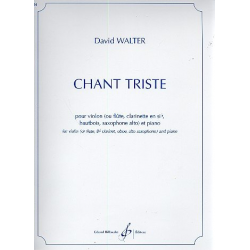 Chant triste : pour violon (flûte/clarinette/ - David Walter
