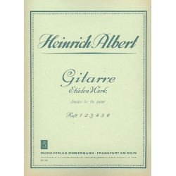 Gitarre-Etüden-Werk Band 3 : - Heinrich Albert
