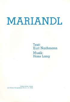Mariandl : Einzelausgabe