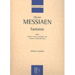 Fantasie : pour violon et piano - Olivier Messiaen