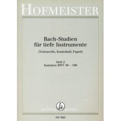 Bach-Studien für tiefe Instrumente Band 2 : - Johann Sebastian Bach