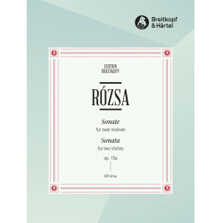 Sonate op.15a (Neufassung 1973) : - Miklos Rozsa