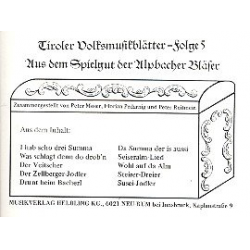 Tiroler Volksmusikblätter Band 5 - Diverse / Arr. Peter Moser