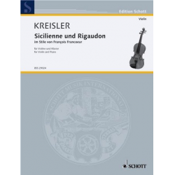 Sicilienne et Rigaudon : - Fritz Kreisler
