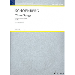 3 Songs op.48 : for low voice and piano - Arnold Schönberg