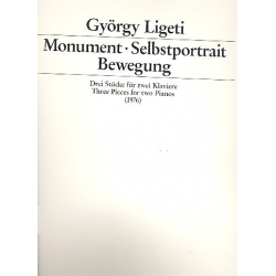 3 Stücke : für 2 Klaviere - György Ligeti