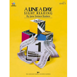 Bastien Piano Basics Sight Reading - A Line A Day - Stufe/Level 4 - Jane Smisor Bastien