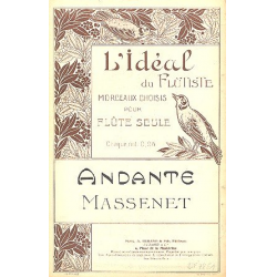 Andante : pour flûte seule - Jules Massenet