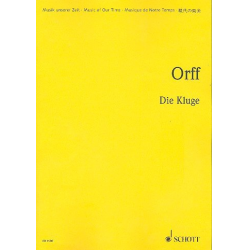 Die Kluge : Studienpartitur - Carl Orff