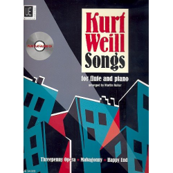 Songs (+CD) : für Flöte und Klavier - Kurt Weill