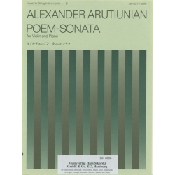 Poem-Sonata : for violin and piano - Alexander Arutjunjan