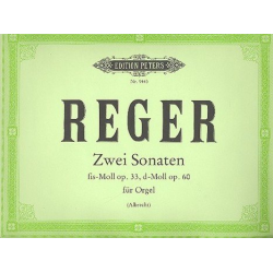 Sonate fis-Moll op.33 und Sonate - Max Reger
