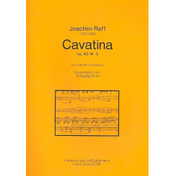 Cavatina op.85,3 : für Violine und Klavier - Joseph Joachim Raff