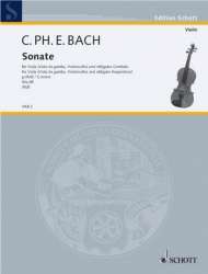 Sonate g-Moll WQ88 : für Viola - Carl Philipp Emanuel Bach