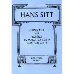 Capriccio und Bolero aus op.95 : - Hans Sitt
