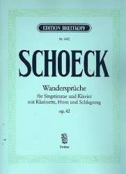 Wandersprüche : Liederfolge für - Othmar Schoeck