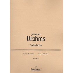 6 Lieder - Johannes Brahms