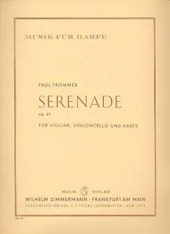 Serenade op.47 für Violine, Violoncello und Harfe