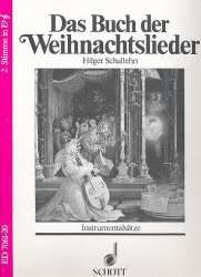 Das Buch der Weihnachtslieder : 2. Stimme in Es (Violinschlüssel): Alt-Saxophon, Horn in Es - Ingeborg Weber-Kellermann / Arr. Hilger Schallehn