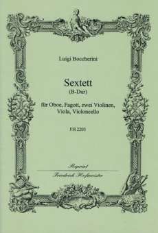 Sextett B-Dur : für Oboe, Fagott, 2 Violinen