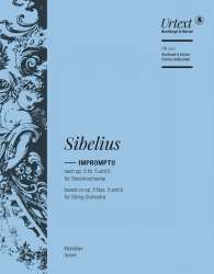 Impromptu nach op.5,5 und op.5,6 : - Jean Sibelius