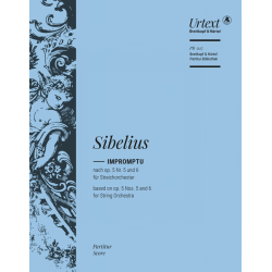 Impromptu nach op.5,5 und op.5,6 : - Jean Sibelius