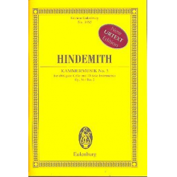 Kammermusik Nr.3 op.36,2 : für Violoncello - Paul Hindemith