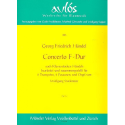 Concerto F-Dur : für 2 Trompeten, - Georg Friedrich Händel (George Frederic Handel) / Arr. Wolfgang Stockmeier