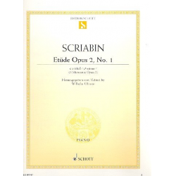 Etüde cis-Moll op.2,1 : für Klavier - Alexander Skrjabin / Scriabin