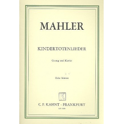 Kindertotenlieder : für hohe - Gustav Mahler