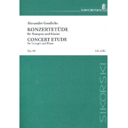 Konzert-Etüde op.49 : für - Alexander Goedicke