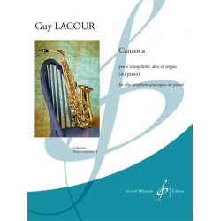 Canzona : pour saxophone alto et orgue - Guy Lacour