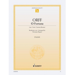 O Fortuna : für Klavier leicht - Carl Orff / Arr. Hermann Regner