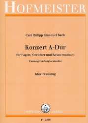 Konzert A-Dur für Fagott, Streicher - Carl Philipp Emanuel Bach