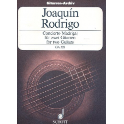 CONCIERTO MADRIGAL : FUER 2 GITARREN - Joaquin Rodrigo
