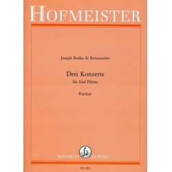 3 Konzerte : für 5 Flöten - Joseph Bodin de Boismortier