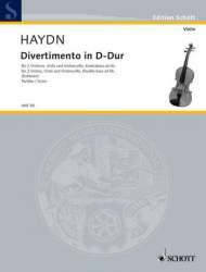 Divertimento D-Dur : für Streichquartette (Kontrabass ad lib.) - Franz Joseph Haydn / Arr. Hans Erdmann