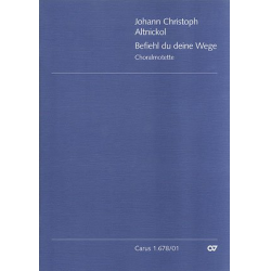 Befiehl du deine Wege : Motette - Johann Christoph Altnikol