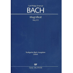 Magnificat D-Dur WQ215 : für Soli, - Carl Philipp Emanuel Bach