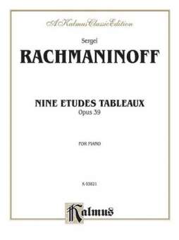 Rachmaninoff 9 Etudes Tableaux P