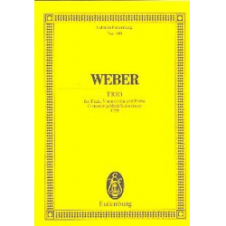 Trio in g Minor op.63 : for flute, violoncello - Carl Maria von Weber