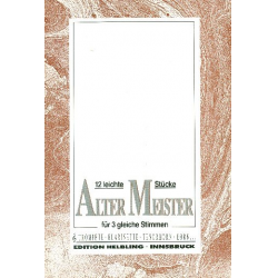 12 leichte Stücke alter Meister - Diverse / Arr. Adi Rinner