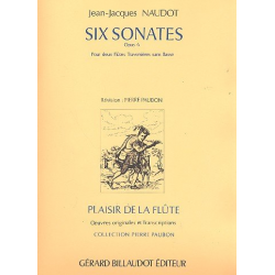 6 sonates op.6 : pour 2 flutes - Jacques Christophe Naudot